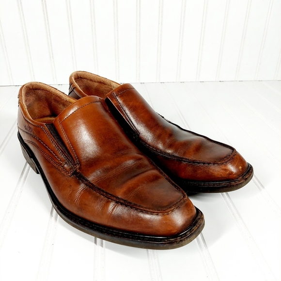 Ecco New Jersey Leather Slip On Loafers A94 - Picture 4 of 14